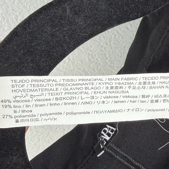 NWT Zara Black Cut-Out Bodysuit blouse top, ring detail, snap bottom, Small - Picture 8 of 11